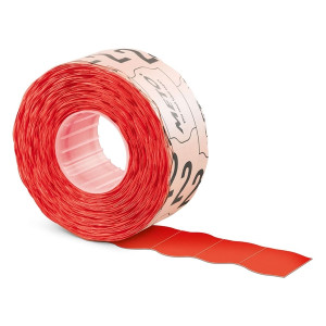 METO Preisauszeichner-Etiketten, 1-zeilig, 22 x 12 mm, permanent haftend, rot