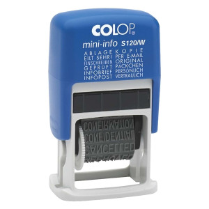 COLOP Mini-Dater - Wortbandstempel mit 12 Texten