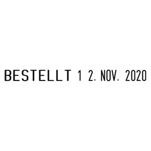 COLOP Bänderstempel - 4 mm Datum, 12 Texte