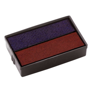 COLOP Ersatzkissen E/10/2 blau/rot
