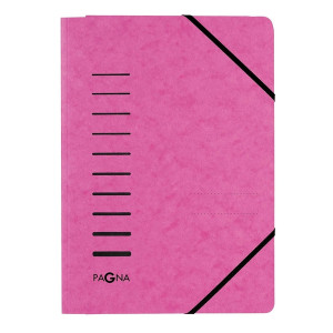 PAGNA Gummizugmappe - A4, 150 Blatt, Presssan, dunkelrosa