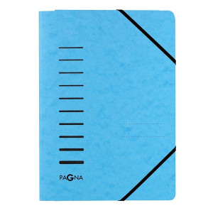 PAGNA Gummizugmappe - A4, 150 Blatt, Presssan, hellblau