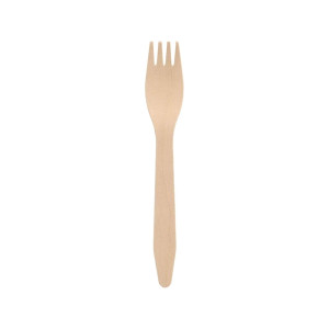 PAPSTAR Einweg Gabel Holz Pure - 16,5 cm, 100 Stück