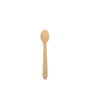 PAPSTAR Einweg Kaffeelöffel Holz Pure - 11 cm, 100 Stück
