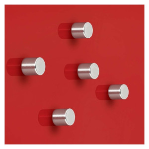 SIGEL SuperDym-Magnete C5 "Strong", Zylinder-Design, Ø 10 mm, 5 Stück