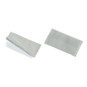 DURABLE Selbstklebetasche POCKETFIX®, Größe: 110x62mm, m.Klappe, transparent, 10St.
