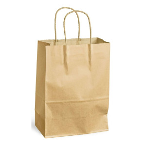 PACK´N POST Tragetasche - 180 x 80 x 240 mm, 300 Stück, braun