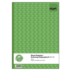 SIGEL Waren-/Rechnungs-Eingangsbuch - A4, 50 Blatt