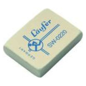 LÄUFER Radierer SW für Blei 48x36x10mm