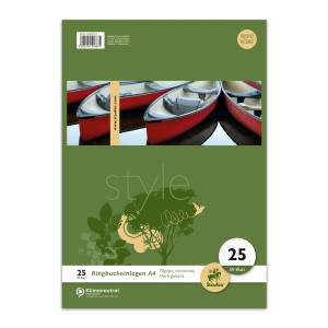 STAUFEN STYLE Ringbucheinlage - LIN25, A4, 50 Blatt, 70 g/qm, liniert mit Rand