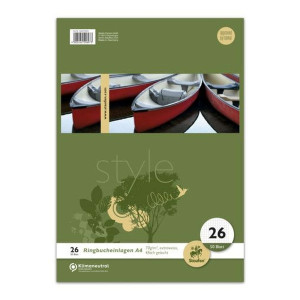 STAUFEN STYLE Ringbucheinlage - LIN26, A4, 50 Blatt, 70 g/qm, kariert mit Rand