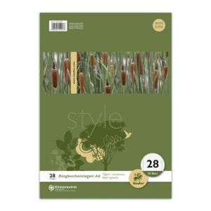 STAUFEN STYLE Ringbucheinlage - LIN28, A4, 50 Blatt, 70 g/qm, kariert mit Randlinien
