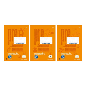 STAUFEN PREMIO Arbeitsblock LIN 2 - A4, 50 Blatt, 4 mm liniert, 90 g/qm, orange