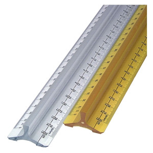 KUM Lineal Plastik mit Griff - 30 cm