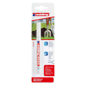 EDDING 8055 Outdoormarker - 1 - 2 mm, weiß, Blister