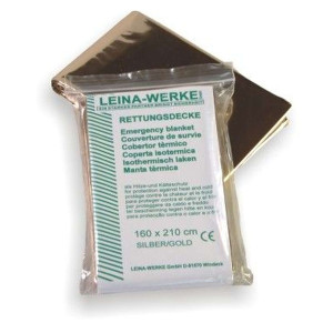LEINA-WERKE Rettungsdecke - 210 x 160 cm, silber-gold
