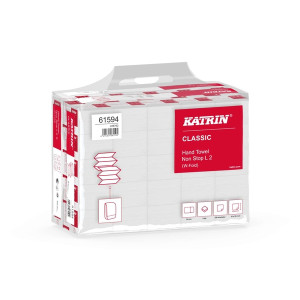 KATRIN Falthandtuch Classic - W-Falz, weiß, 3000 Blatt