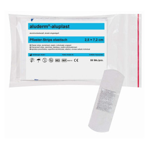 SÖHNGEN aluderm®-aluplast Pflaster-Stripes - elastisch, 2,5x7,2 cm, 50 Stück