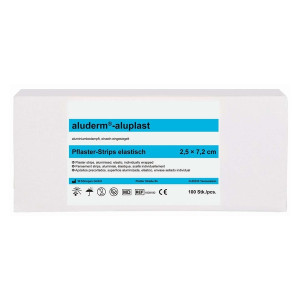 SÖHNGEN aluderm®-aluplast Pflaster-Stripes - elastisch, 2,5x7,2 cm, 100 Stück