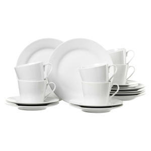 RITZENHOFF&BREKER Kaffeetasse+Untertasse Bianco - 6-tlg., Porzellan, weiß