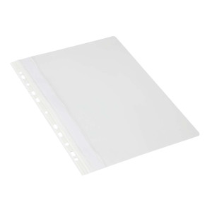 DONAU Schnellhefter - A4, Multilochung, PVC, weiß