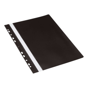 DONAU Schnellhefter - A4, Multilochung, PVC, schwarz