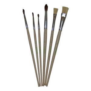 DONAU Haarpinselset ÖKO - 6er Set