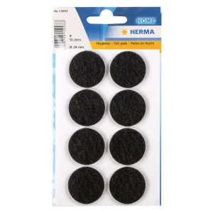 HERMA Filzgleiter - Ø28 mm, schwarz, 8 Stück