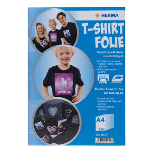 HERMA T-Shirt Folie für dunkle Textilien, A4, bedruckbar