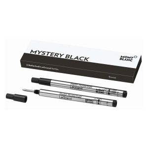 MONT BLANC Tintenrollermine LeGrand - B, 2 Stück, mystery black
