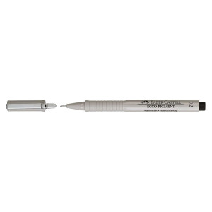 FABER CASTELL Tintenschreiber ECCO PIGMENT - 0,2 mm, schwarz, (dokumentenecht)