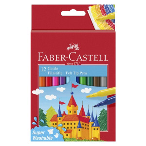 FABER CASTELL Filzstift Castle - 12er Etui, sortiert