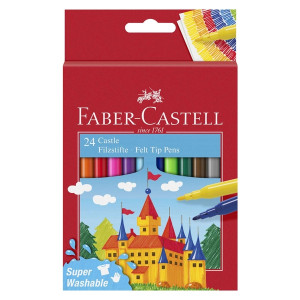 FABER CASTELL Filzstift Castle - 24er Etui, sortiert