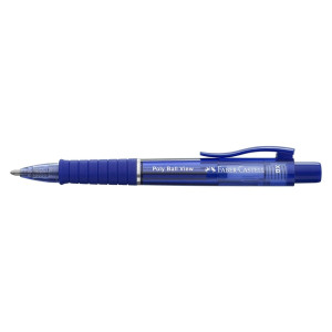 FABER CASTELL Kugelschreiber Poly Ball View - XB, admiral blue