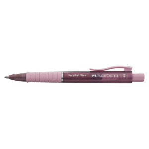 FABER CASTELL Kugelschreiber Poly Ball View - XB, rose shadows