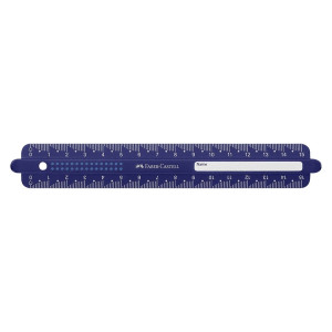 FABER CASTELL Lineal Dots - 15 cm, sortiert