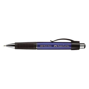 FABER CASTELL Kugelschreiber GRIP PLUS BALL - 0,5 mm, metallic-blau
