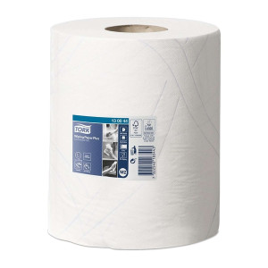 TORK Wischtücher - 2-lagig, 23,5 x 34 cm, weiß, 6 Rollen à 125 m
