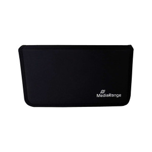 MEDIARANGE Archivierungsmappe für 48 Discs, Nylon, schwarz