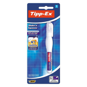 TIPP-EX Korrekturstift Shake´n Squeeze, 8 ml, weiß, Blister à 1 Stück