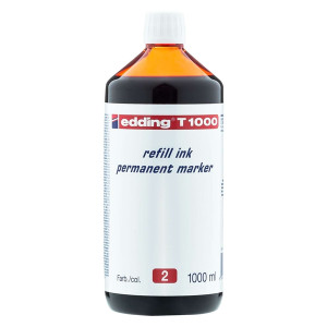 EDDING T 1000 Nachfülltinte - 1000 ml, rot