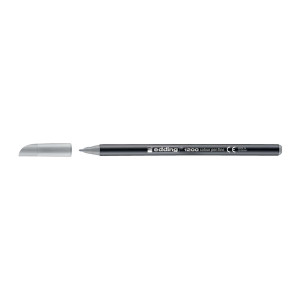 EDDING 1200 Fasermaler colourpen - 1 mm, silbergrau