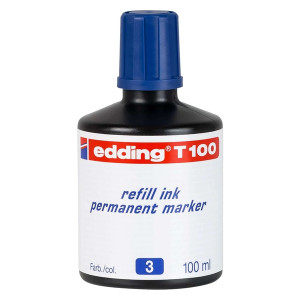 EDDING T 100 Nachfülltinte - 100 ml, blau