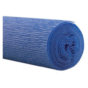 WEROLA Floristen Krepppapier - 50 x 250 cm, mittelblau