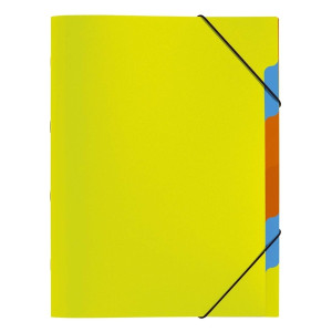 PAGNA Ordnungsmappe Funky School - A4, 5 Fächer, PP, lindgrün