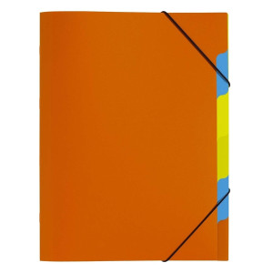 PAGNA Ordnungsmappe Funky School - A4, 5 Fächer, PP, orange