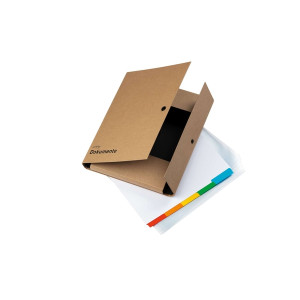 PAGNA Dokumentenmappe Pur - A4, natur, 5-tlg. XXL-Register und 5 Dokumentenhüllen