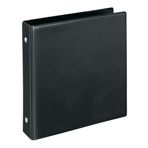 VELOFLEX Ringbuch/Karteikartenordner - A6, 2-Ring, Ring-Ø 25 mm, schwarz