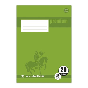 STAUFEN PREMIUM Briefblock PREMIUM LIN 20 - A4, 90 g/qm, 50 Blatt, blanko