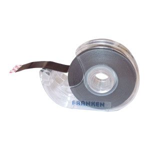 FRANKEN Magnetband - 800 cm x 19 mm, selbstklebend, schwarz i. Spender